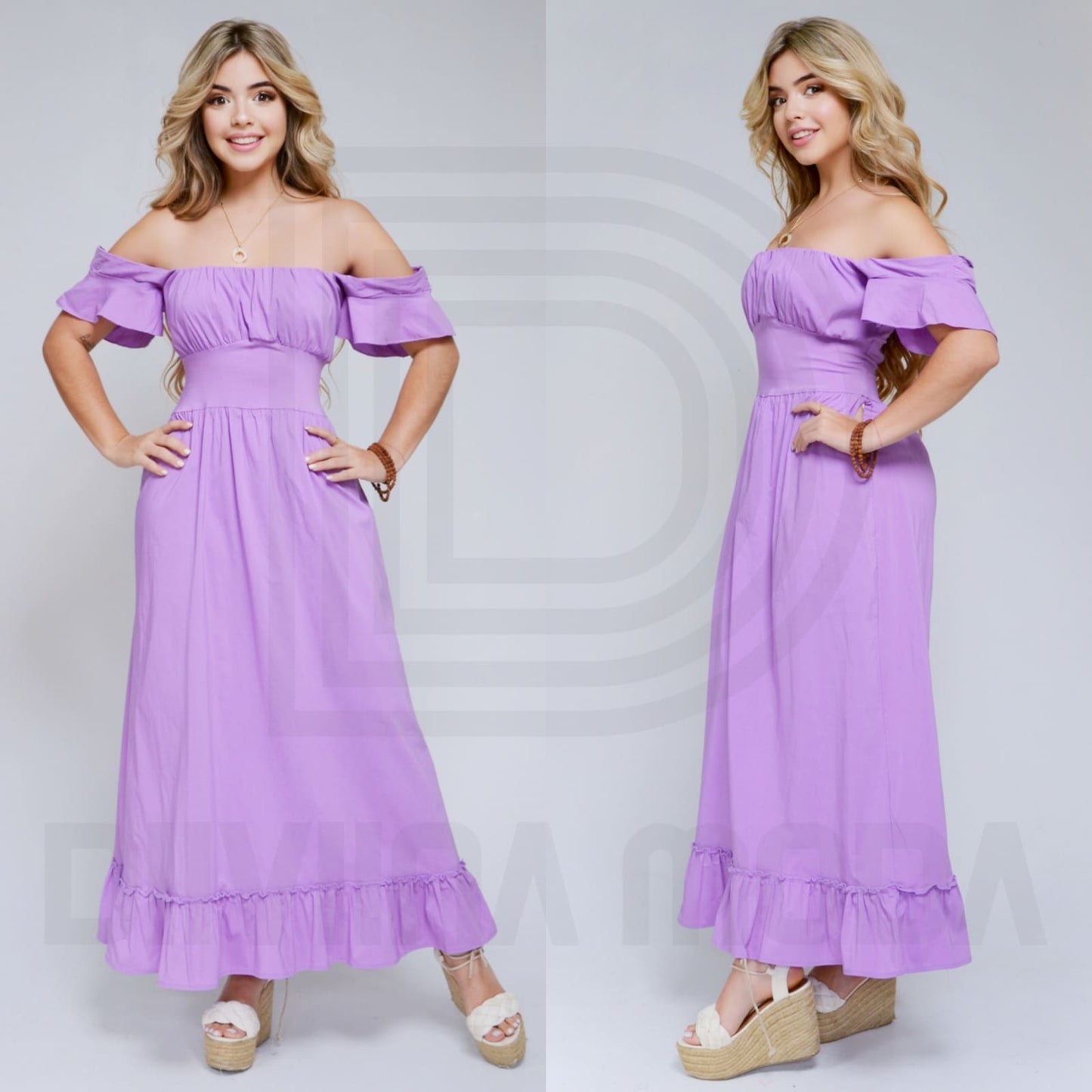 Vestido Largo sin Hombros