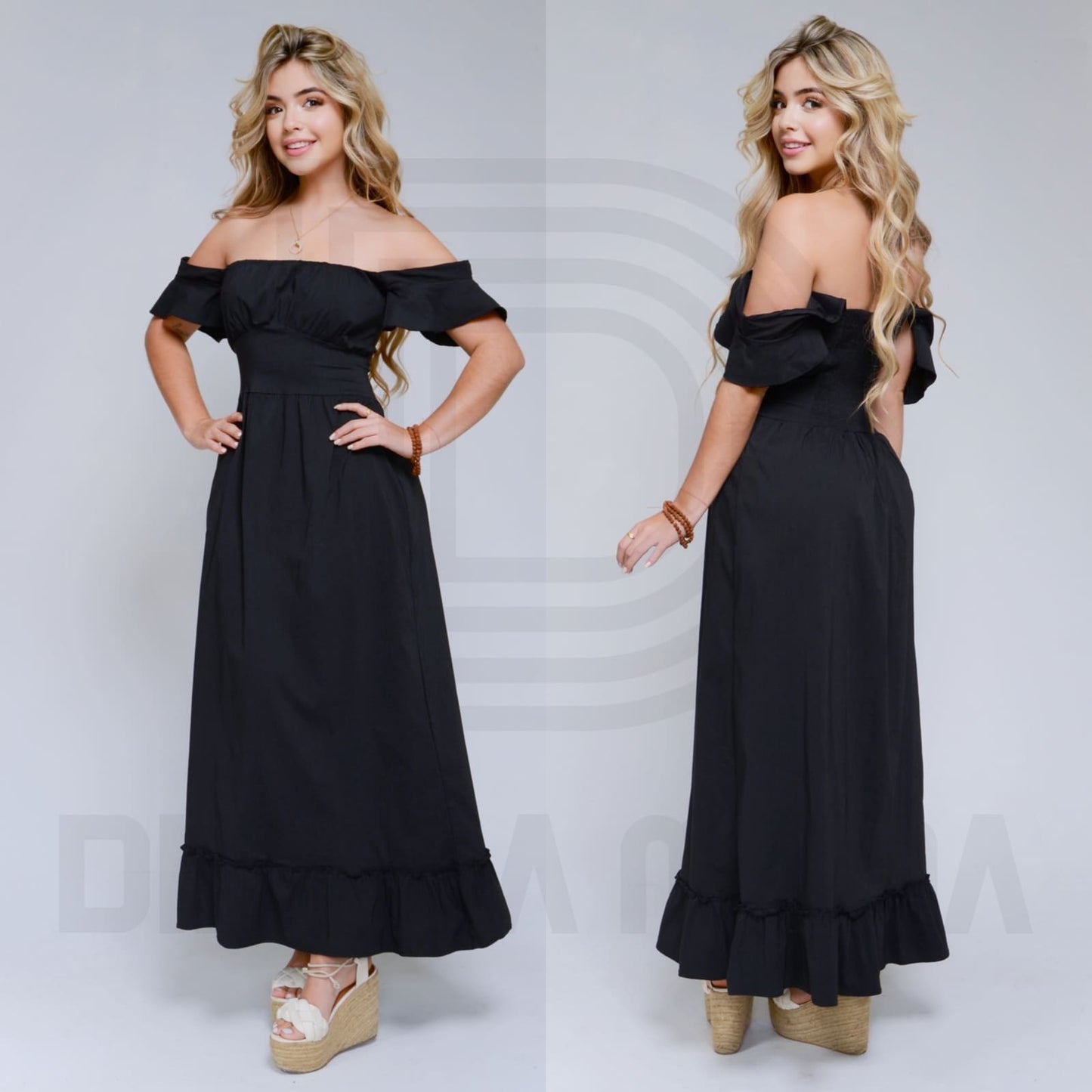 Vestido Largo sin Hombros