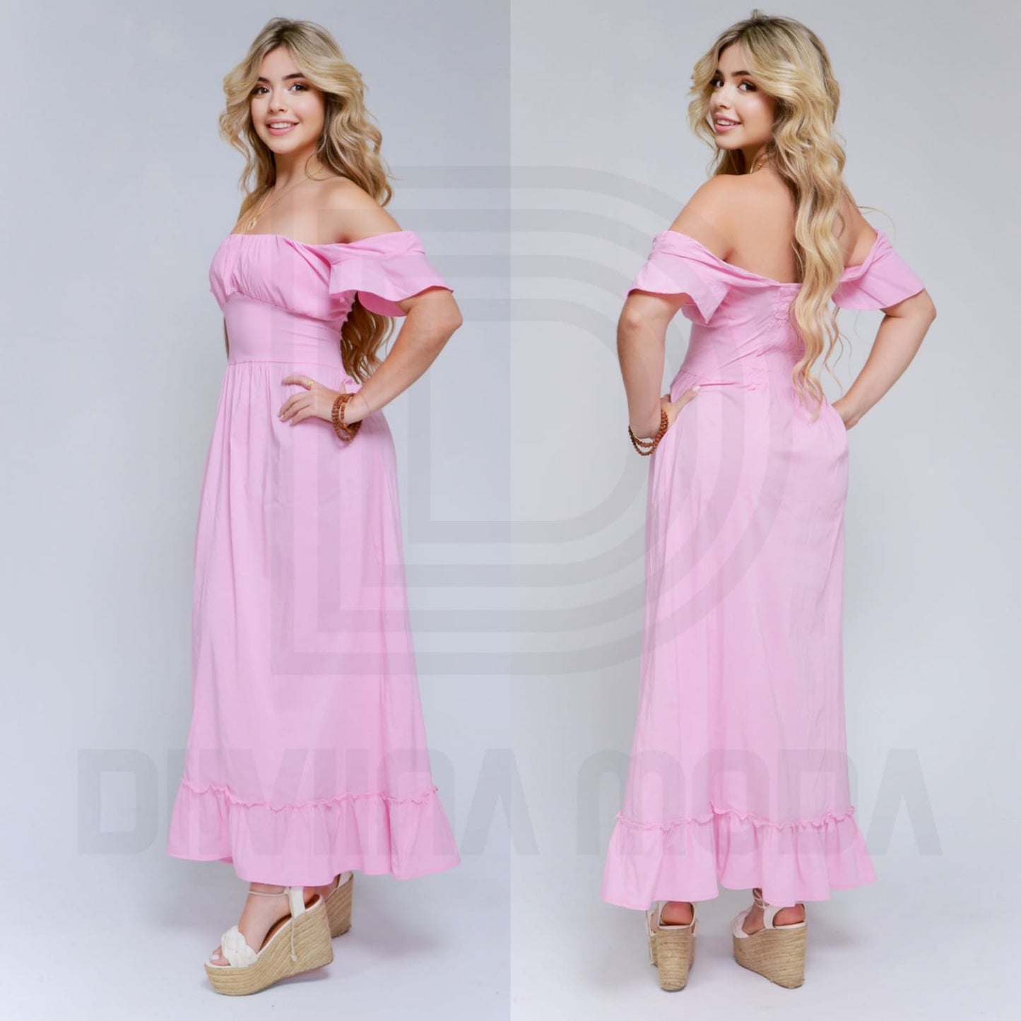 Vestido Largo sin Hombros