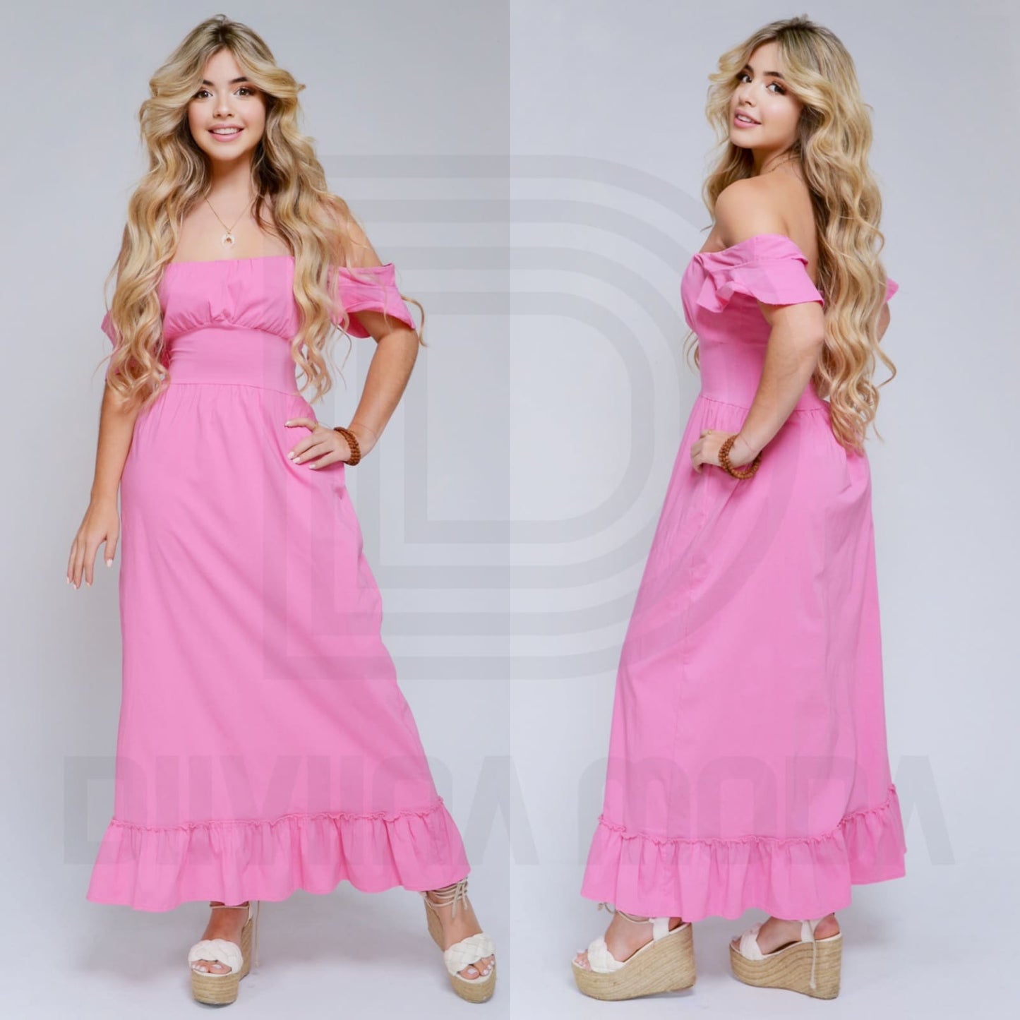 Vestido Largo sin Hombros