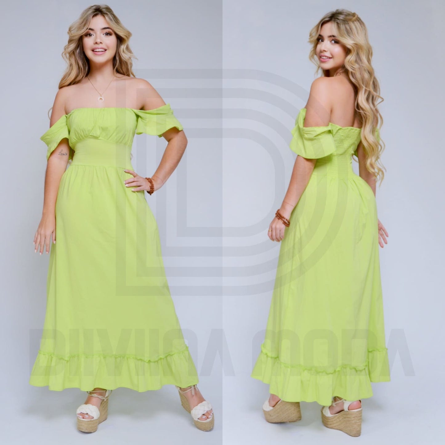 Vestido Largo sin Hombros