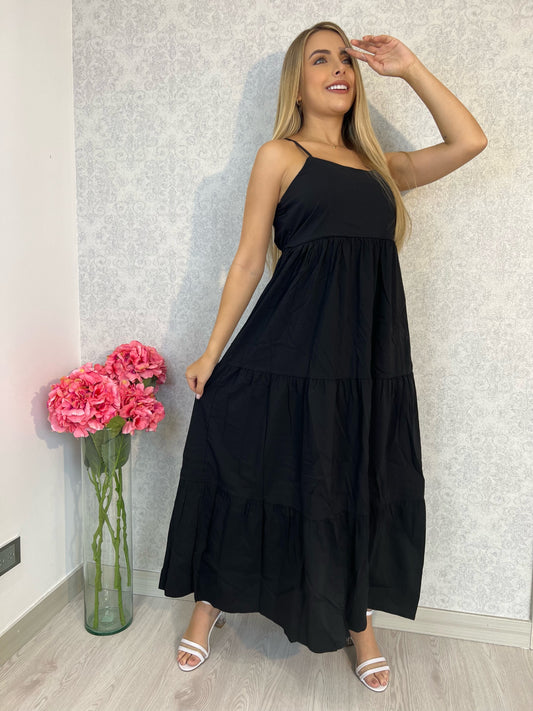 Vestido Largo Tiras