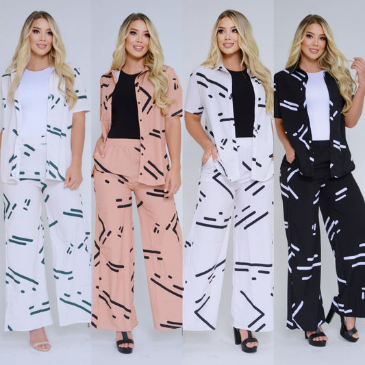 Set Estampado Manga Corta