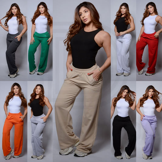 Pantalón Ancho Algodón