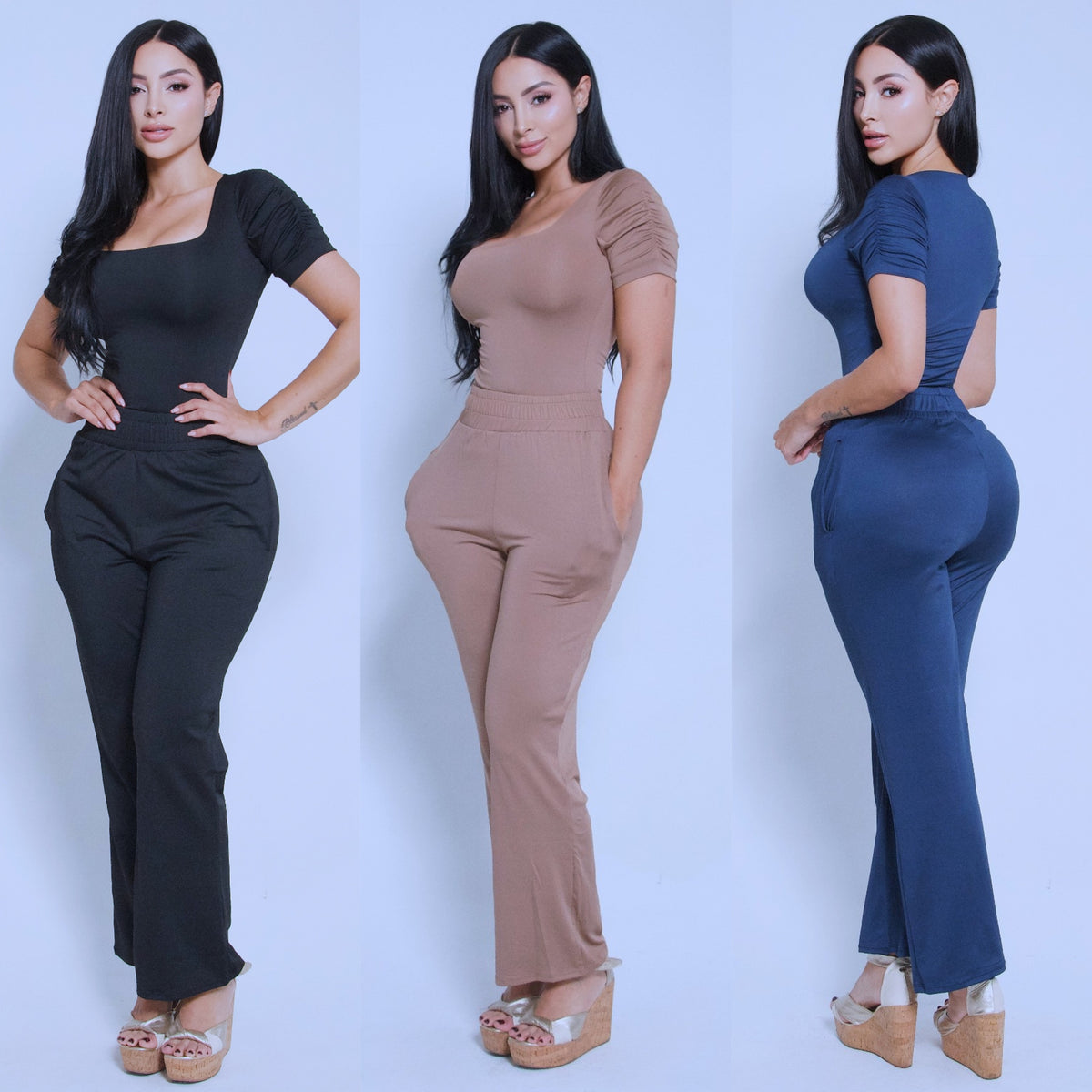 Conjunto Polilicra Escote Recto