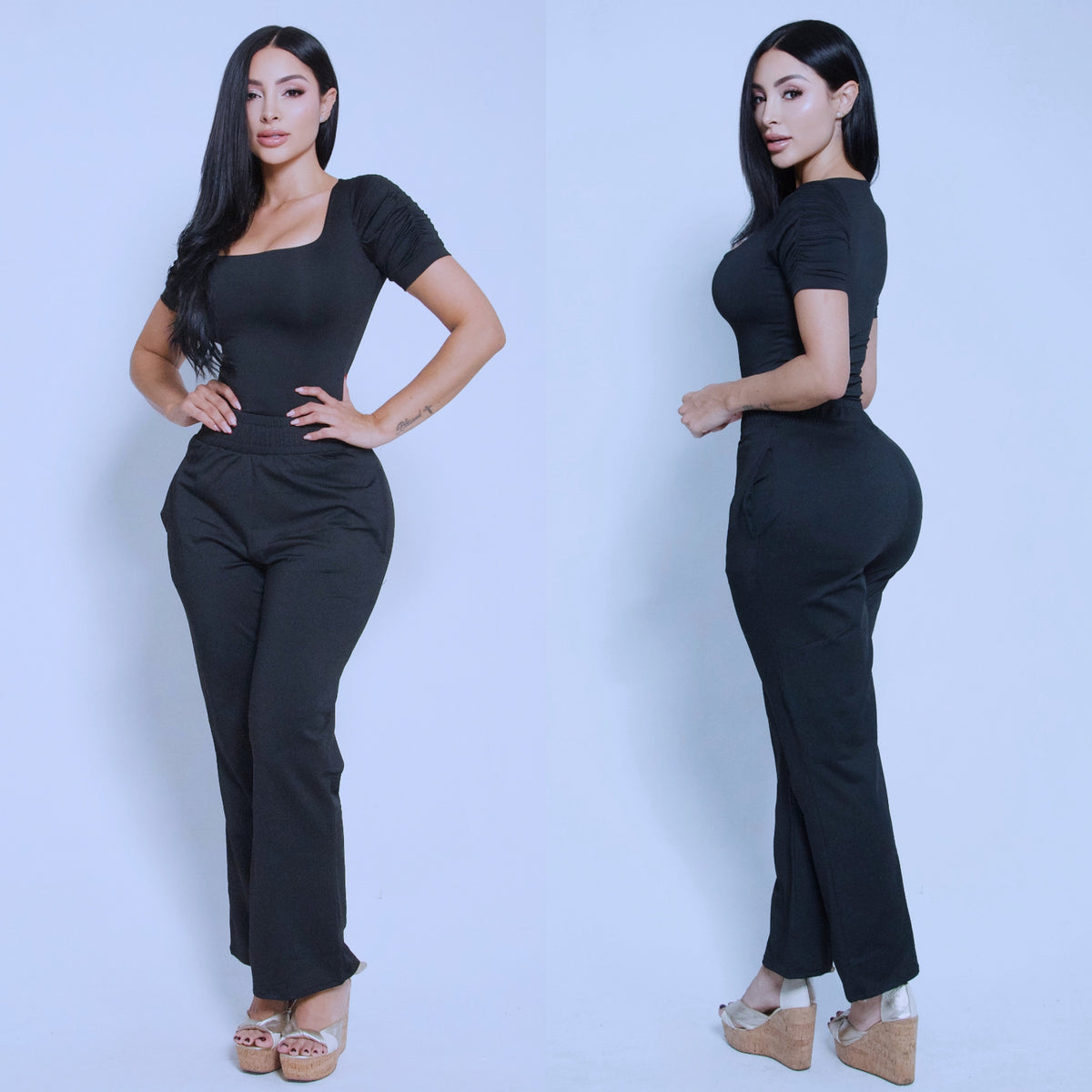 Conjunto Polilicra Escote Recto